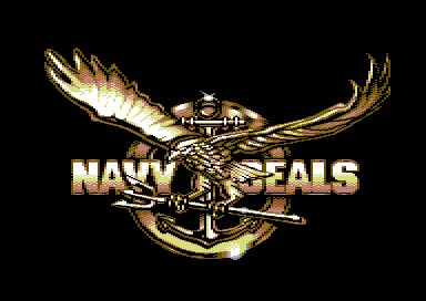 Navy Seals title screen for Commodore 64